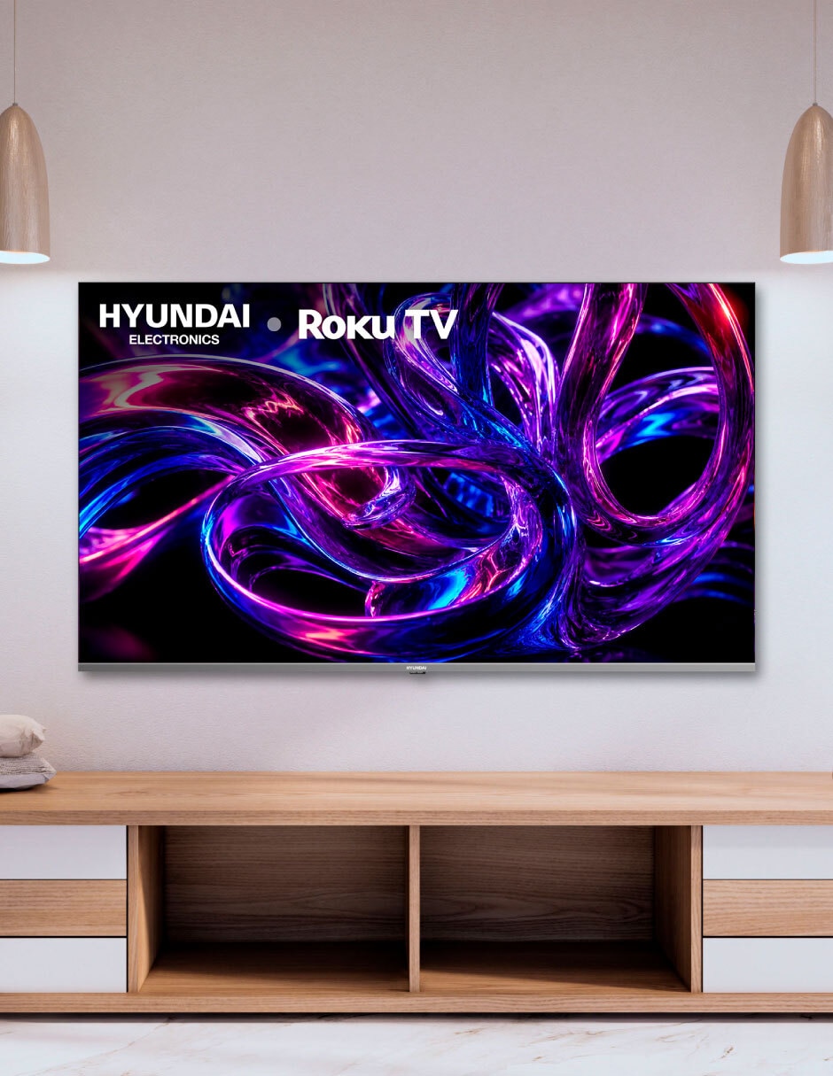 QLED de 60 pulgadas 4K/UHD HYLED6007QR con Roku TV con AI Transparente 4