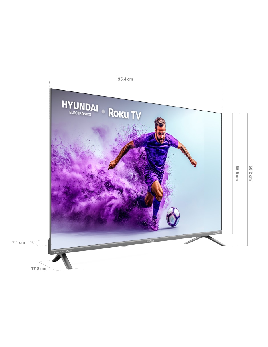 QLED de 43" Full HD HYLED4327QR con Roku TV con No aplica 10