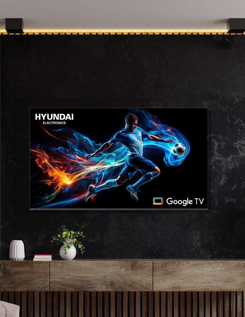 Pantalla Hyundai QD- mini LED de 75 pulgadas 4K/UHD HYLED7503QMG con Google TV