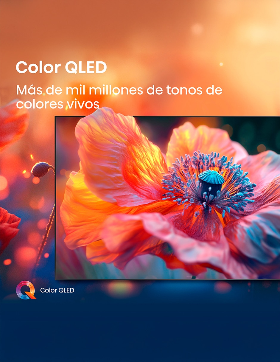 Pantalla Smart TV QLED de 75 pulgadas 4K/UHD 75QD6QV con AI Smooth Motion 3