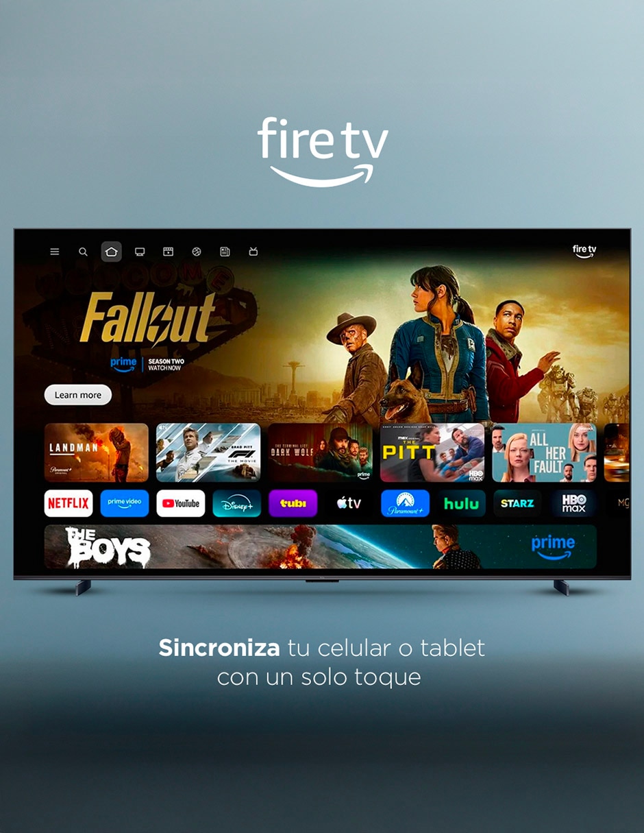 Pantalla QD- mini LED de 75 pulgadas 4K/UHD 75QM64L con Fire OS 9