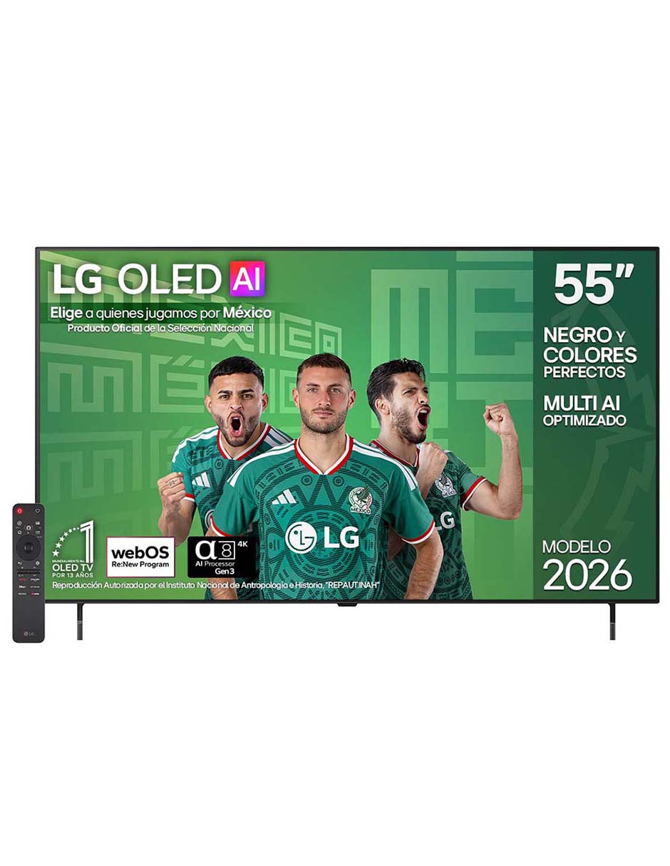 Pantalla OLED 55 de pulgadas 4K/UHD OLED55B6PSA con WebOS con AI webOS 1