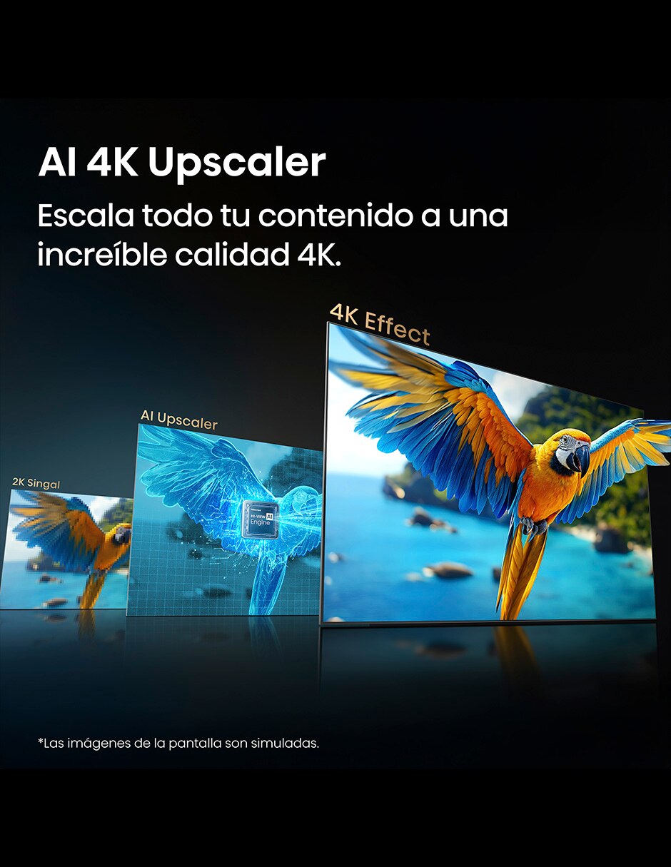 Pantalla QLED de 4K de Hisense100QD6SFM con Fire OS con AI escalado