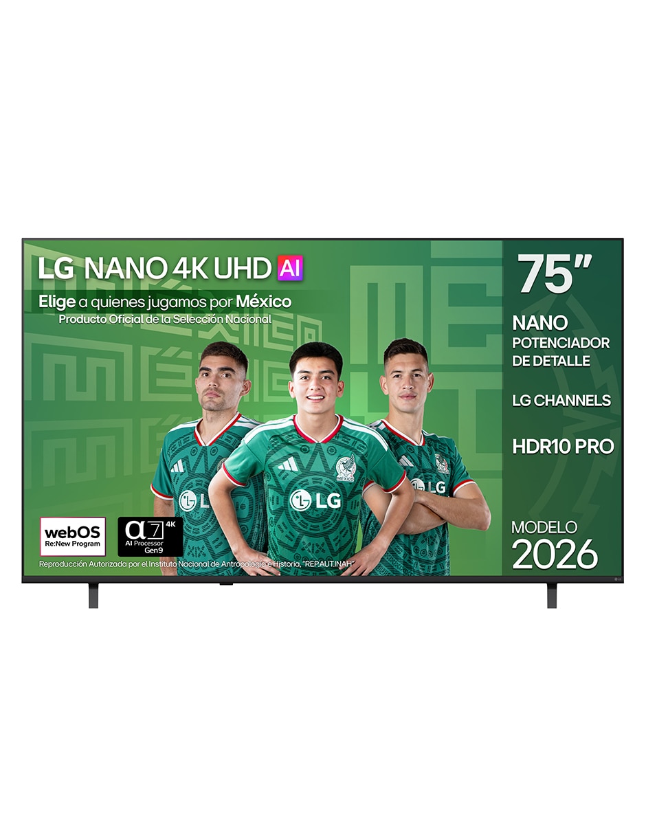 Pantalla Smart Tv UHD de 75 pulgadas 4K/UHD 75NU850BPSA con AI webOS Pantalla Smart Tv UHD de 75 pulgadas 4K/UHD 75NU850BPSA con AI webOS