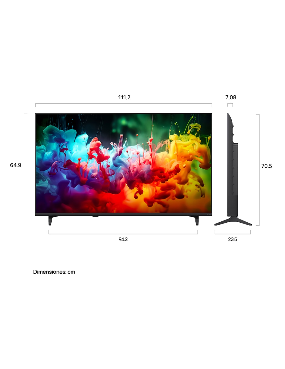 Pantalla qned de 4k/uhd 50qned71bsc con webos con ai webos
