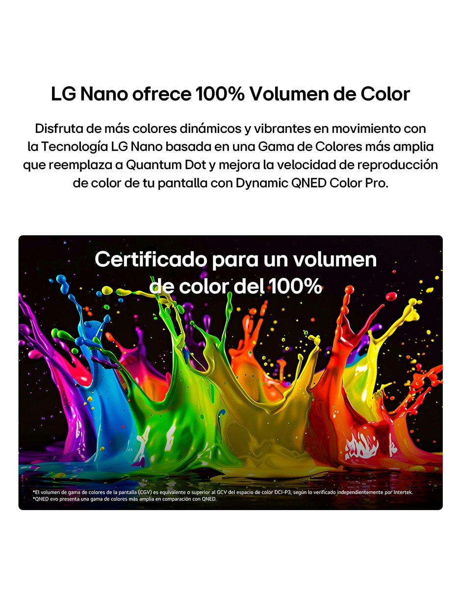 Pantalla qned de 4k/uhd 50qned71bsc con webos con ai webos