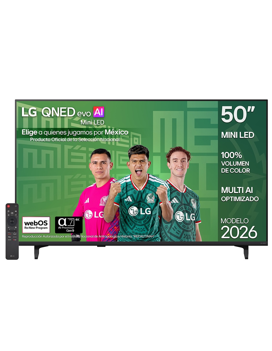 Pantalla qned de 4k/uhd 50qned71bsc con webos con ai webos