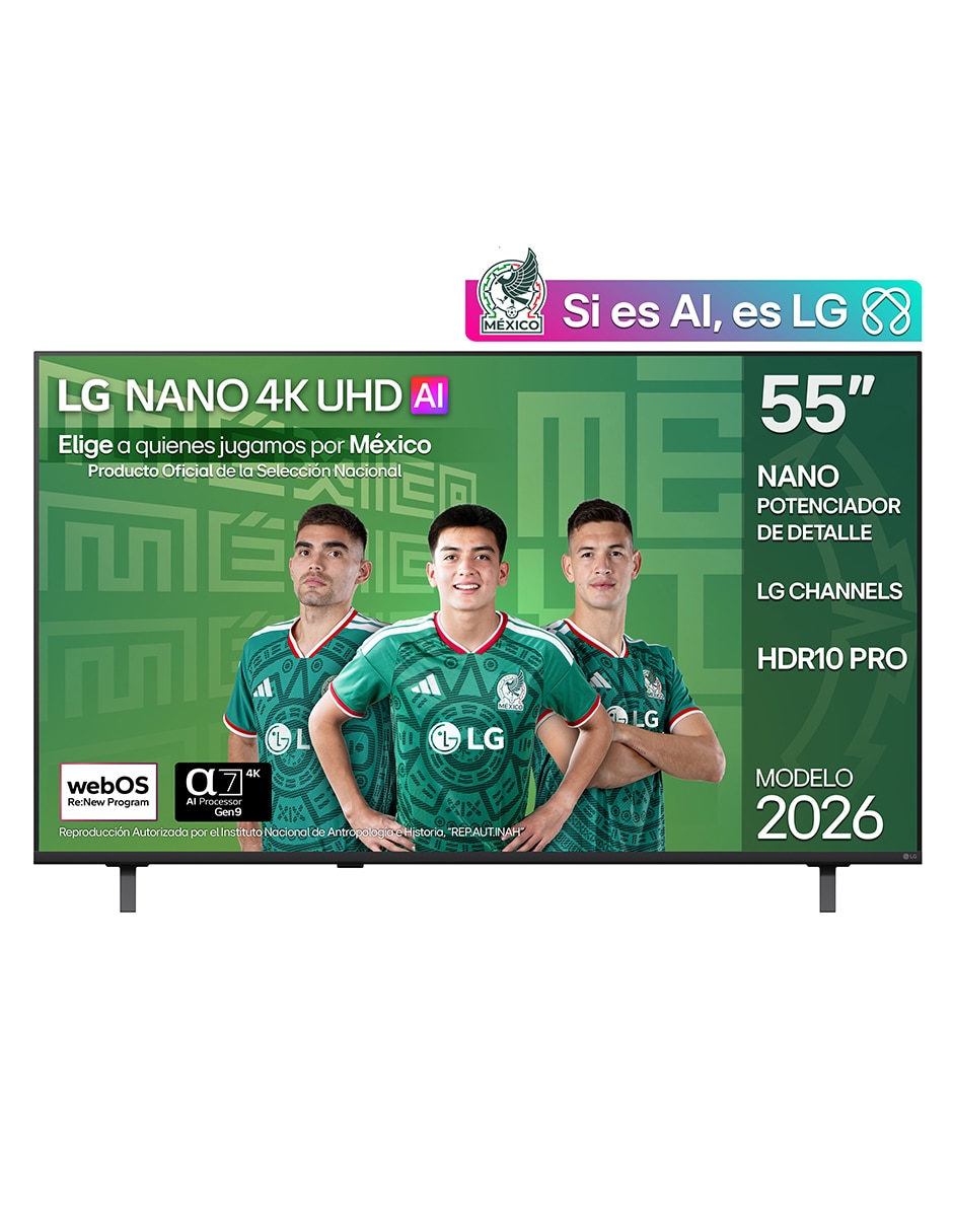 Pantalla Smart TV NanoCell 4K/UHD 55NU850BPSA con AI Webos