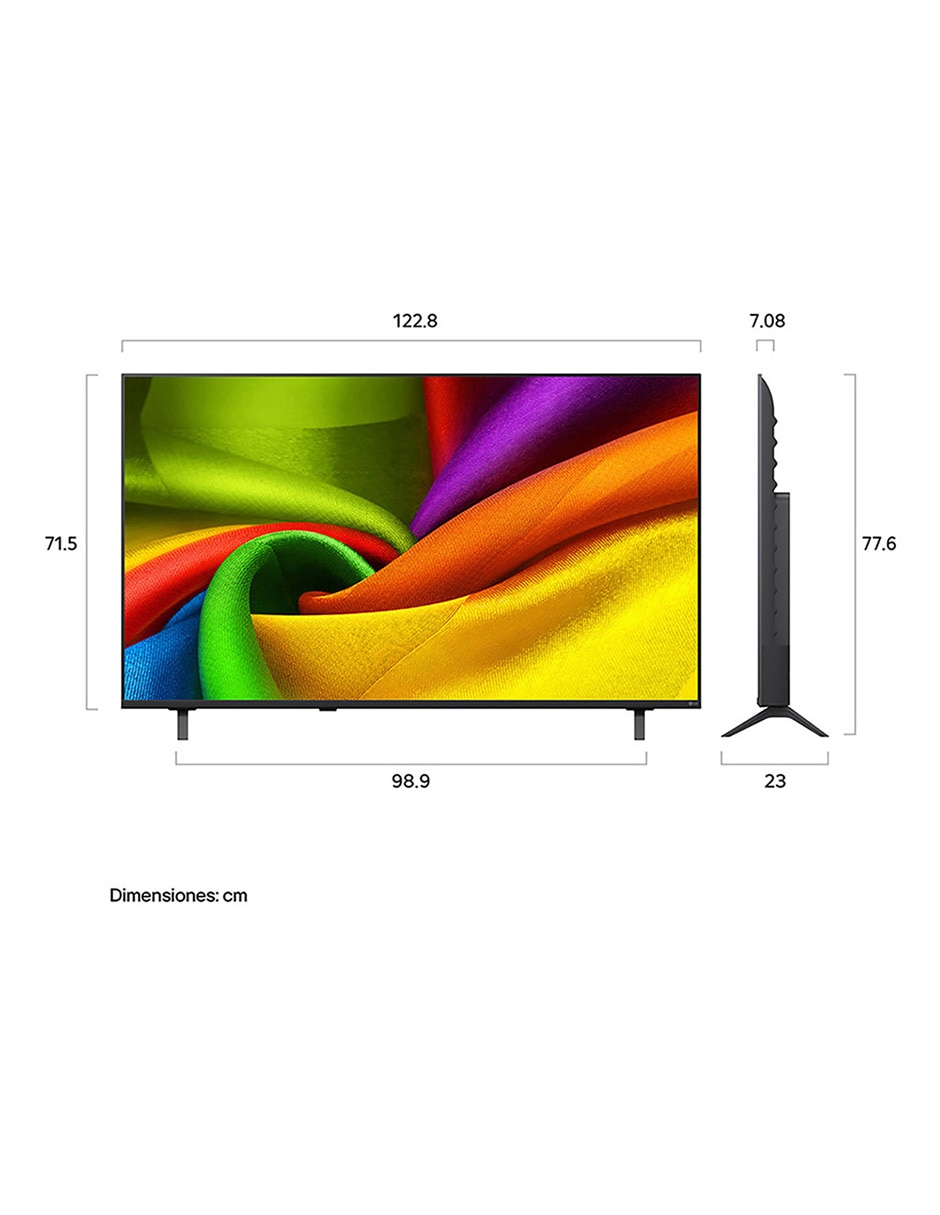 Pantalla Smart TV NanoCell 4K/UHD 55NU850BPSA con AI Webos