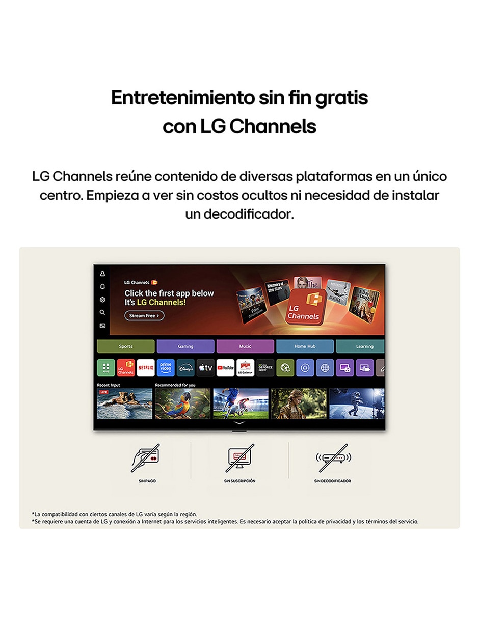 Pantalla Smart TV NanoCell 4K/UHD 55NU850BPSA con AI Webos