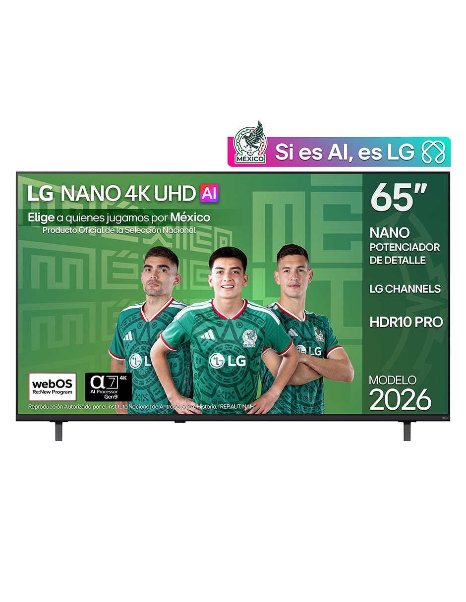 Pantalla smart TV NanoCell de 65 puadas 4K/UHD 65NU850BPSA con AI Webos 1