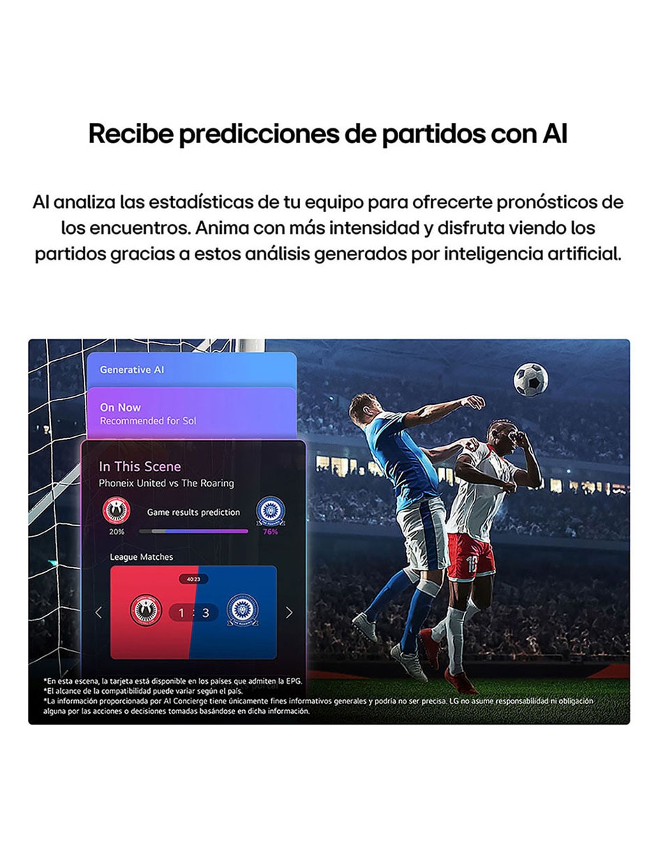 Pantalla smart TV NanoCell de 65 puadas 4K/UHD 65NU850BPSA con AI Webos 6