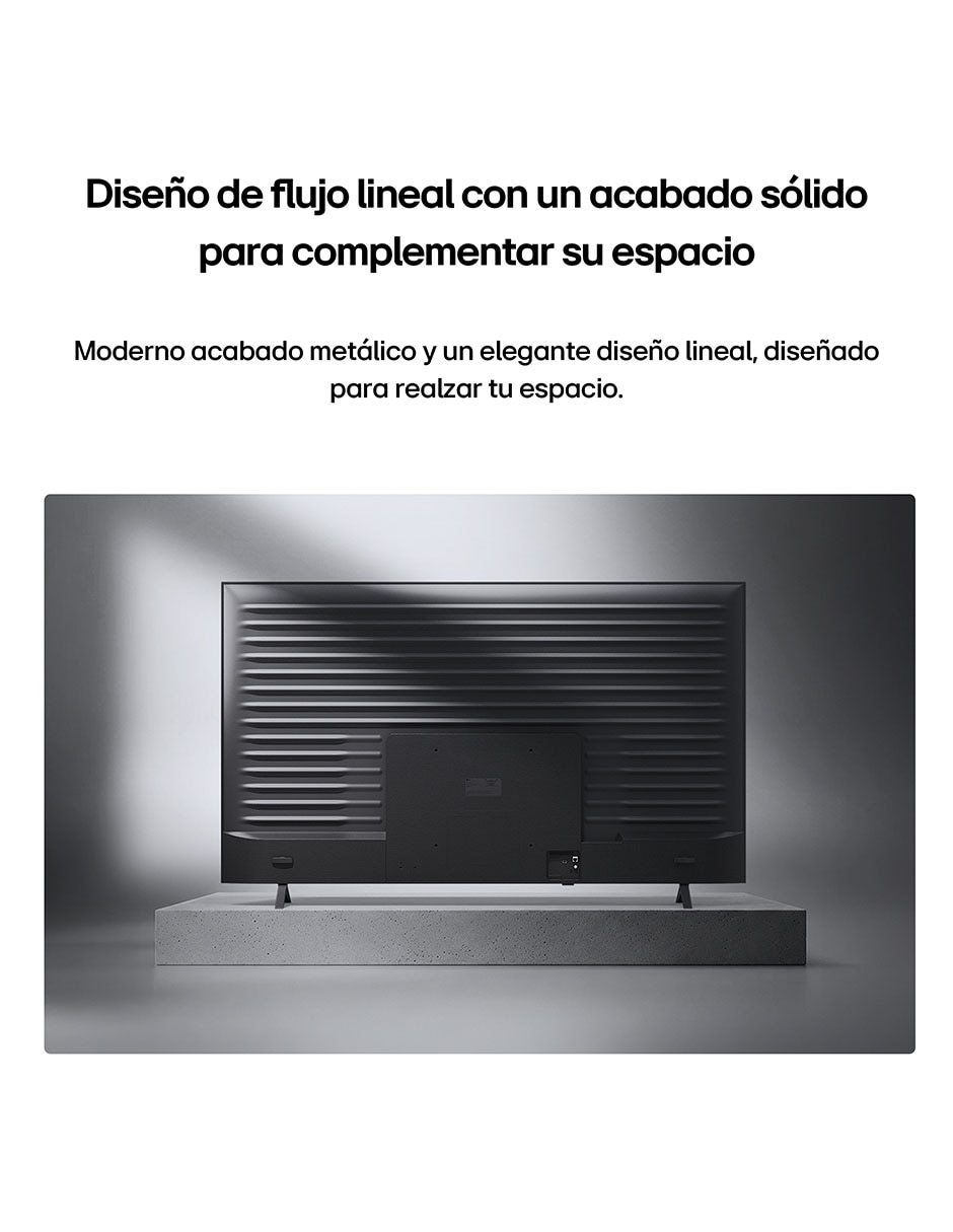 Pantalla  Lg nanocell de 85 pulgadas 4K/UHD 85NU850BPSA con AI webOS