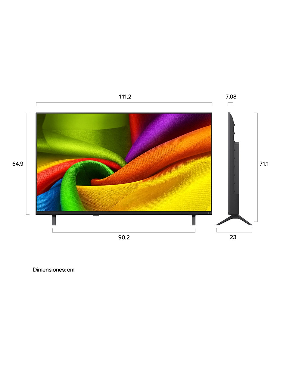 Pantalla Smart TV de 50 pulgadas Nano UHD de 4K/UHD 50NU855BPSA con WebOS con AI webOS 17